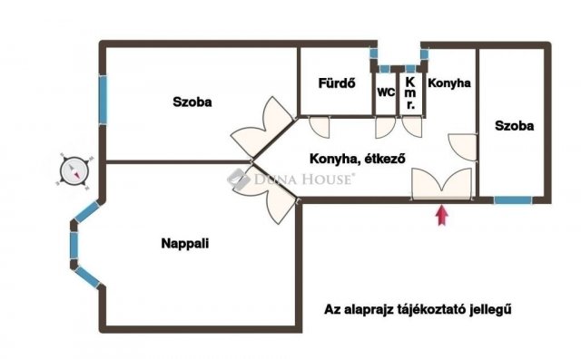 Eladó téglalakás, Budapesten, VI. kerületben 99.9 M Ft, 2 szobás
