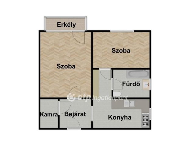 Kiadó téglalakás, albérlet, Debrecenben 220 E Ft / hó, 2 szobás