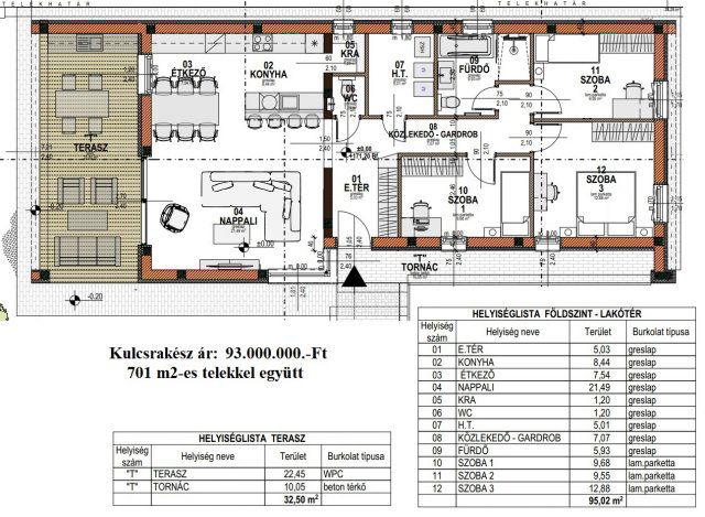 Eladó családi ház, Fertőszéplakon 93 M Ft, 4 szobás