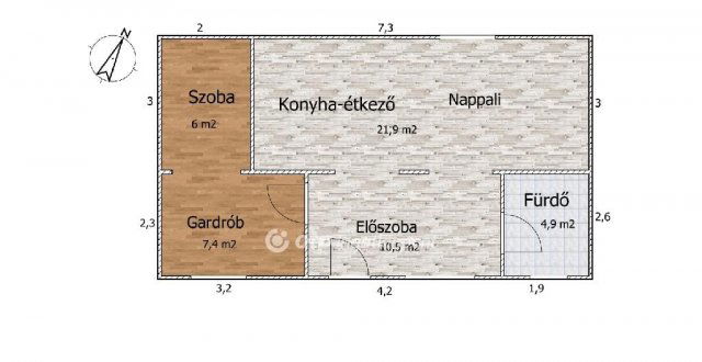 Eladó családi ház, Tasson 25.9 M Ft, 2 szobás