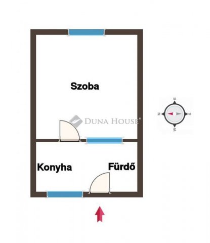Eladó téglalakás, Kaposváron 14.3 M Ft, 1 szobás