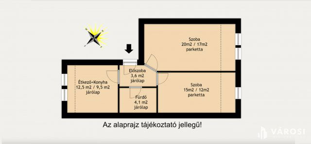 Eladó téglalakás, Szegeden 44 M Ft, 2 szobás