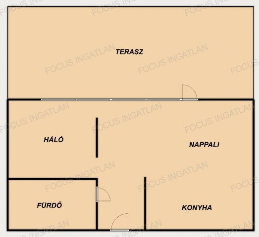 Eladó téglalakás, Ballószögön 94.99 M Ft, 2 szobás