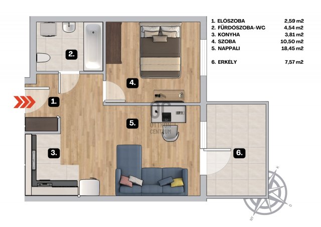 Eladó téglalakás, Budapesten, XIV. kerületben 87 M Ft, 2 szobás
