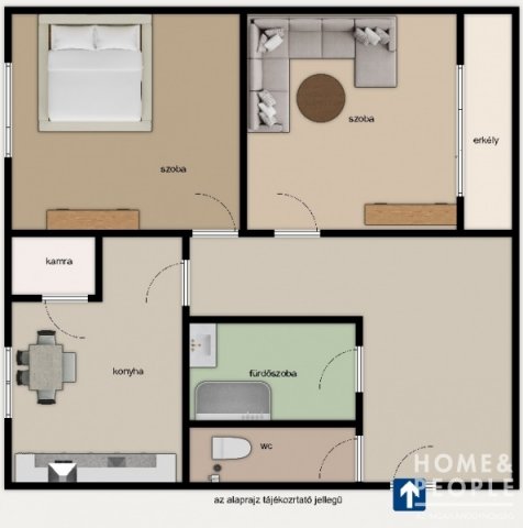 Eladó téglalakás, Szegeden 54.5 M Ft, 2 szobás