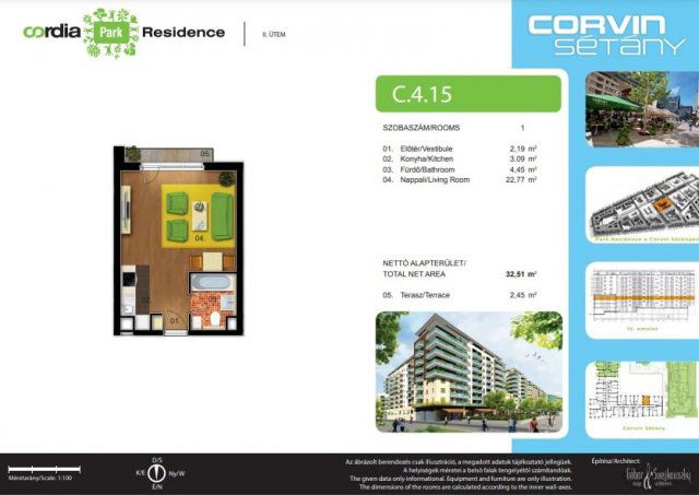 Eladó téglalakás, Budapesten, VIII. kerületben, Corvin sétányon