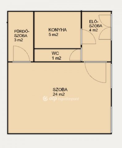 Eladó téglalakás, Budapesten, VI. kerületben 61.9 M Ft, 1 szobás