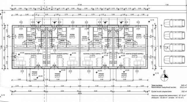 Eladó sorház, Szigetszentmártonban 74.9 M Ft, 4 szobás