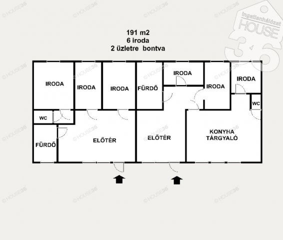 Eladó iroda, Kecskeméten 55.9 M Ft, 6 szobás
