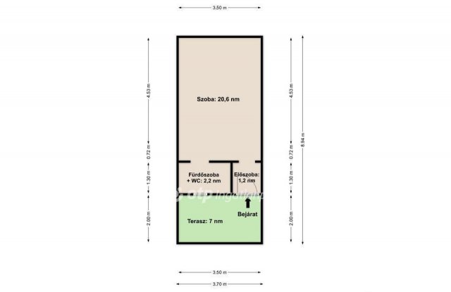 Eladó családi ház, Gyömrőn 16.9 M Ft, 1 szobás