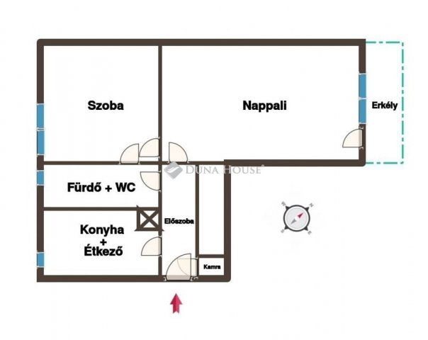 Eladó téglalakás, Budapesten, XX. kerületben 63.2 M Ft, 2 szobás