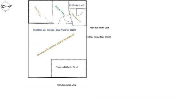 Eladó családi ház, Dömsödön 13.9 M Ft, 1+1 szobás