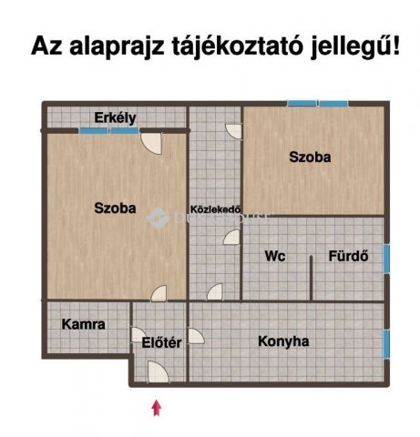 Eladó téglalakás, Pétfürdőn 36 M Ft, 2 szobás