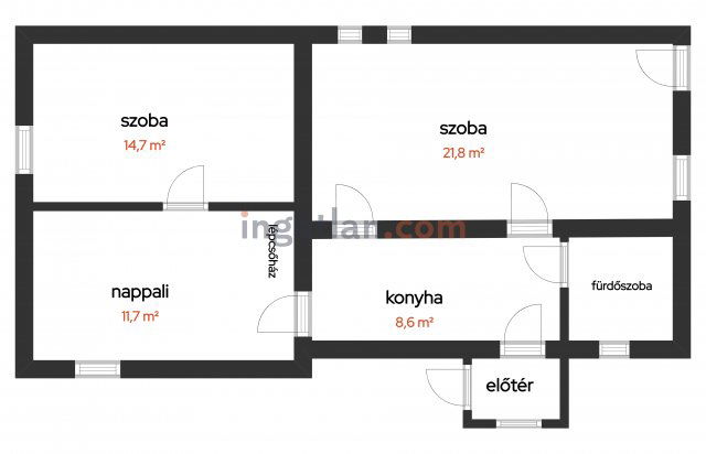 Eladó családi ház, Rácalmáson, Panoráma közben 29.9 M Ft