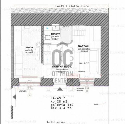 Eladó téglalakás, Budapesten, XIII. kerületben 30 M Ft, 1 szobás