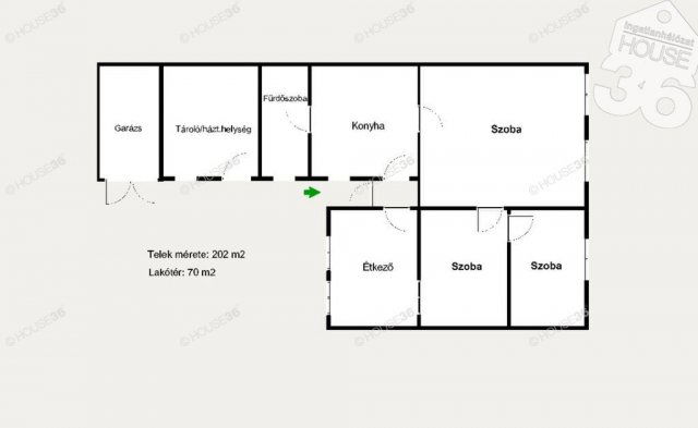 Eladó családi ház, Kecskeméten 30 M Ft, 3 szobás