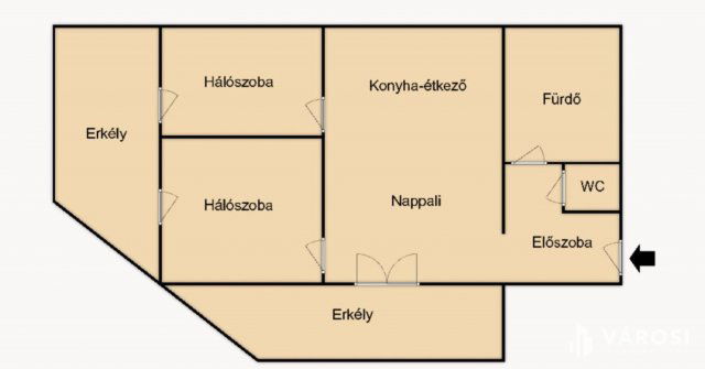 Kiadó téglalakás, albérlet, Hódmezővásárhelyen 220 E Ft / hó