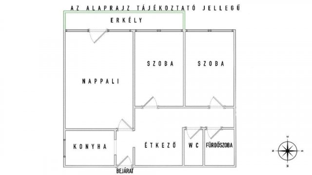 Eladó téglalakás, Budapesten, XX. kerületben 73.5 M Ft