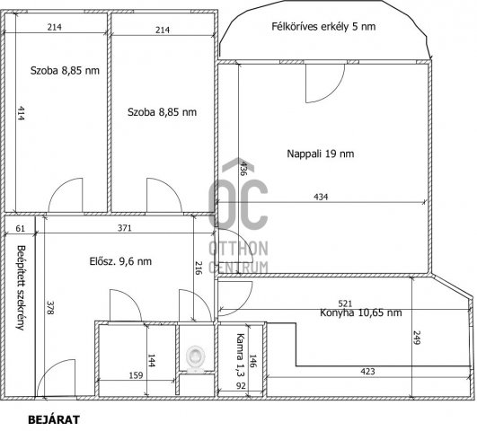 Eladó téglalakás, Pakson 44.9 M Ft, 3 szobás