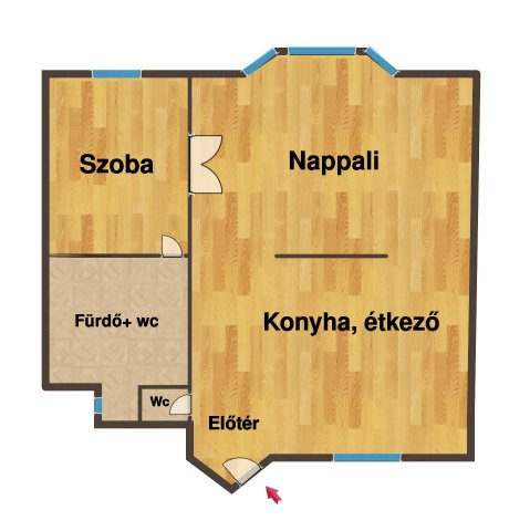 Eladó téglalakás, Budapesten, VI. kerületben, Lovag utcában