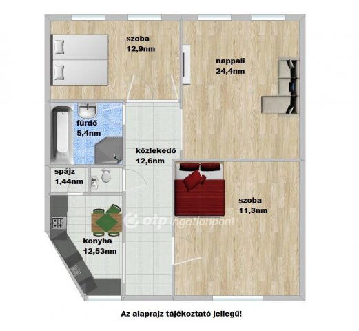 Kiadó téglalakás, albérlet, Székesfehérvárott 250 E Ft / hó