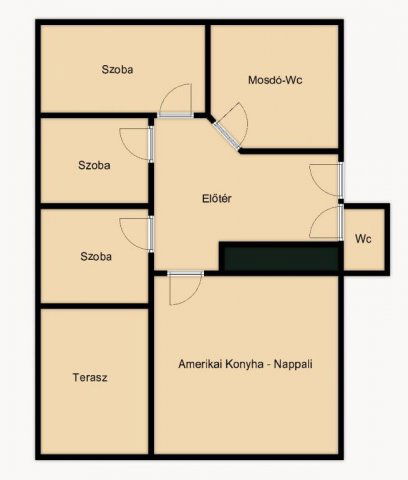 Kiadó téglalakás, albérlet, Tatán 200 E Ft / hó, 4 szobás