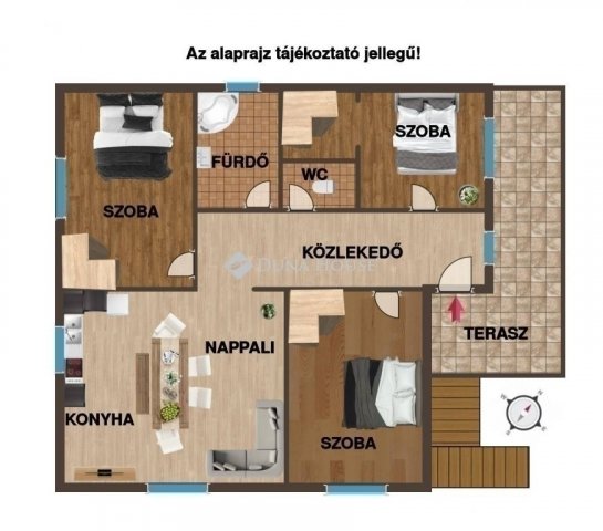 Eladó téglalakás, Vecsésen 74.9 M Ft, 4 szobás