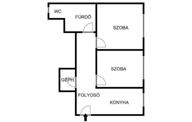 Eladó téglalakás, Pécsett 62.9 M Ft, 2 szobás