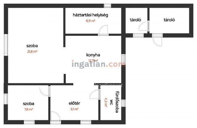 Eladó családi ház, Kunfehértón 25.5 M Ft, 1+1 szobás