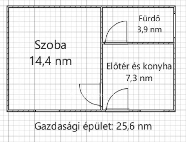 Eladó családi ház, Jánosházán 20 M Ft, 2 szobás