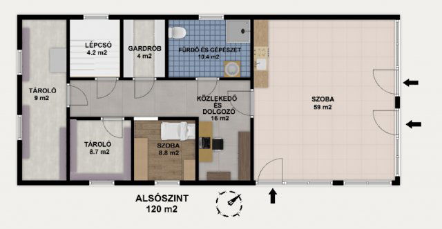 Eladó családi ház, Dunaharasztin, Vásárhelyi Pál közben