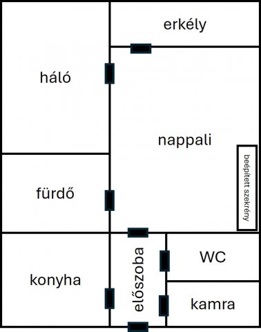 Eladó téglalakás, Szolnokon 31.9 M Ft, 2 szobás