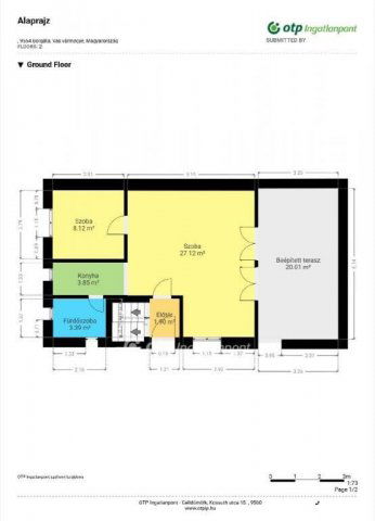 Eladó nyaraló, Borgátán 42.99 M Ft, 3+1 szobás