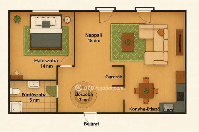 Eladó téglalakás, Budapesten, X. kerületben 72.5 M Ft, 2 szobás