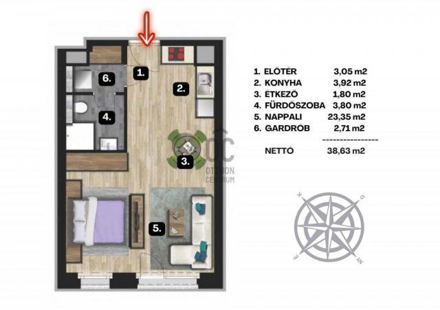 Eladó téglalakás, Budapesten, IX. kerületben 69.99 M Ft