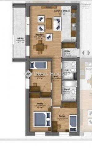 Eladó téglalakás, Szombathelyen 74.9 M Ft, 4 szobás