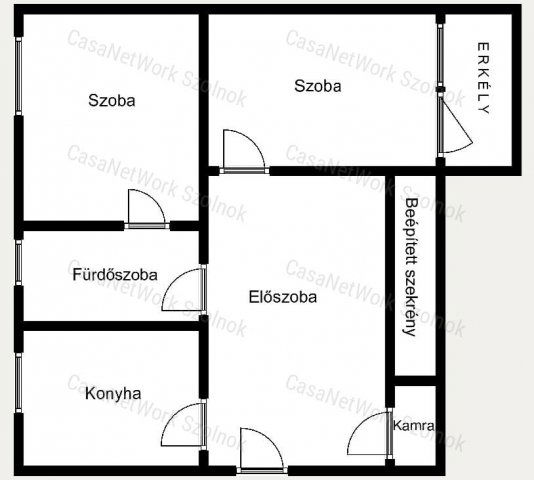 Eladó téglalakás, Szolnokon 33 M Ft, 2 szobás