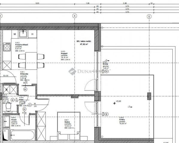 Eladó téglalakás, Budapesten, XIX. kerületben 76.9 M Ft