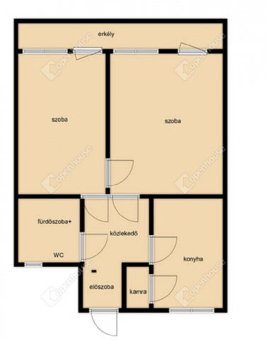 Eladó téglalakás, Debrecenben 53.9 M Ft, 2 szobás