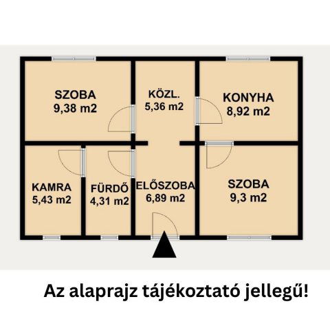 Eladó családi ház, Kiskunfélegyházán 6 M Ft, 2 szobás