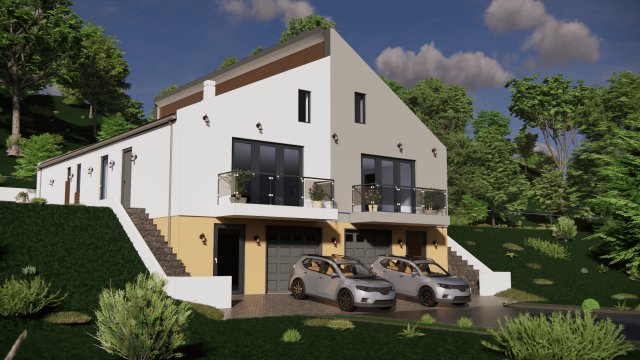 Eladó ikerház, Eplényen 89.37 M Ft, 2+1 szobás