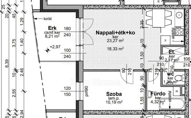 Eladó téglalakás, Győrött 43.5 M Ft, 2 szobás