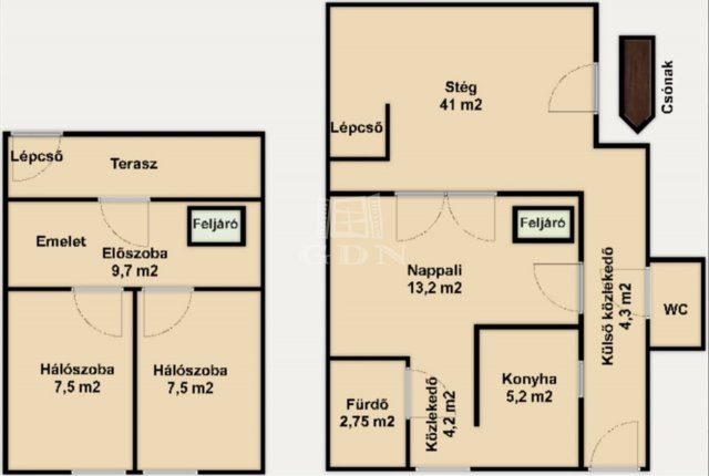 Eladó nyaraló, Bokodon 26.99 M Ft, 1+2 szobás