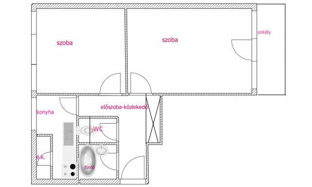 Eladó panellakás, Kecskeméten 42.9 M Ft, 2 szobás