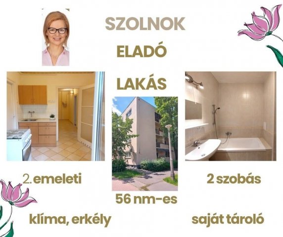 Eladó téglalakás, Szolnokon 38.7 M Ft, 2 szobás