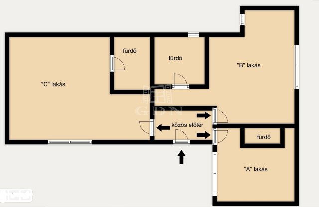 Eladó téglalakás, Budapesten, VIII. kerületben 35.8 M Ft