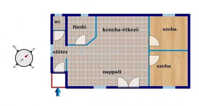 Eladó családi ház, Kerekegyházán 68.9 M Ft, 3 szobás