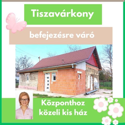 Eladó családi ház, Tiszavárkonyban 9.8 M Ft, 2 szobás