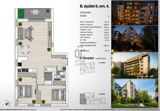 Eladó téglalakás, Budapesten, XIII. kerületben 138.855 M Ft