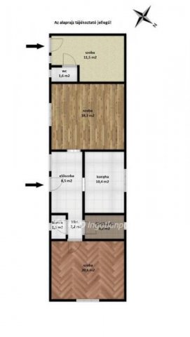 Eladó családi ház, Bakonyjákón 18 M Ft, 3 szobás